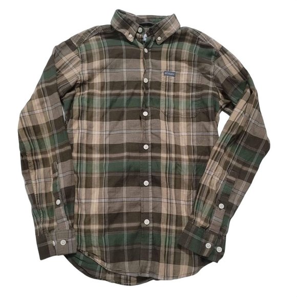 Columbia Mens Small Long Sleeve Button Down Shirt Cowboy Western